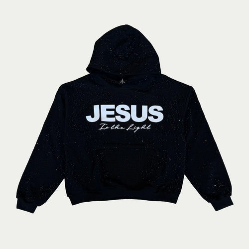 Jesus Is The Light Rhinestone Hoodie