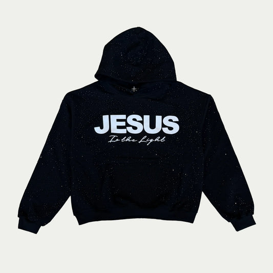 Jesus Is The Light Rhinestone Hoodie
