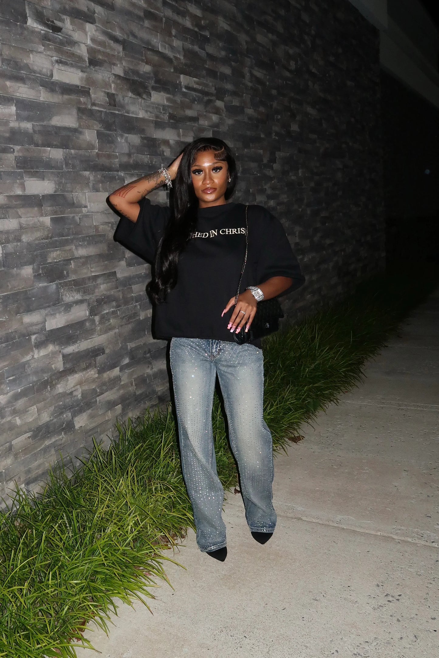 Jesus Rhinestone Shirt